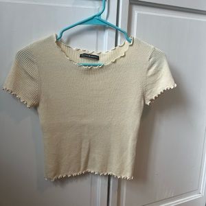 Brandy Melville size small yellow top.